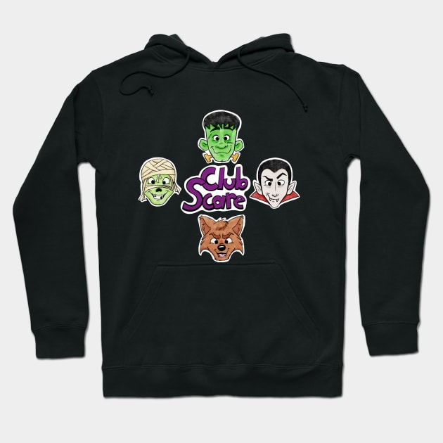 Scare Club Hoodie by VAS Illustrates